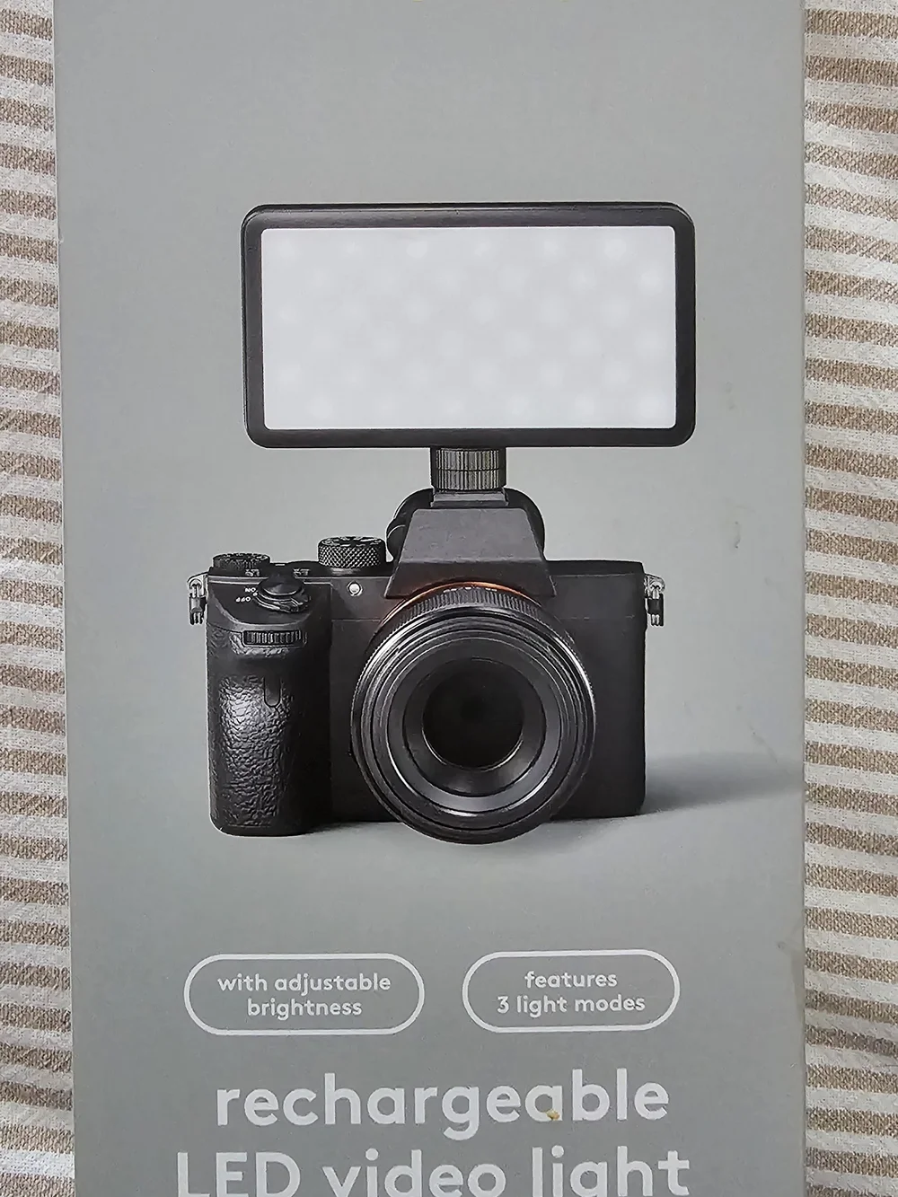 heyday Black LED Video Light Panel for Camera